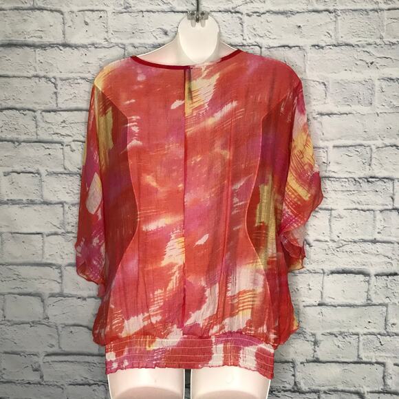 Pink Ruffled Sleeve Blouse - Picture 4 of 8